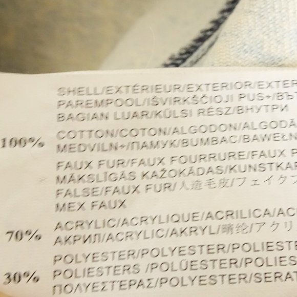 Some Days Lovin Shaggy Faux Fur Bleach Denim Jacket - Picture 9 of 9